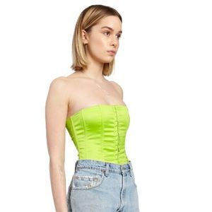 Danielle Guizio satin corset